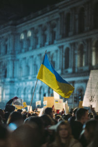 Ukrainian people protest, thousands gather to demand tougher sanctions against Russia.